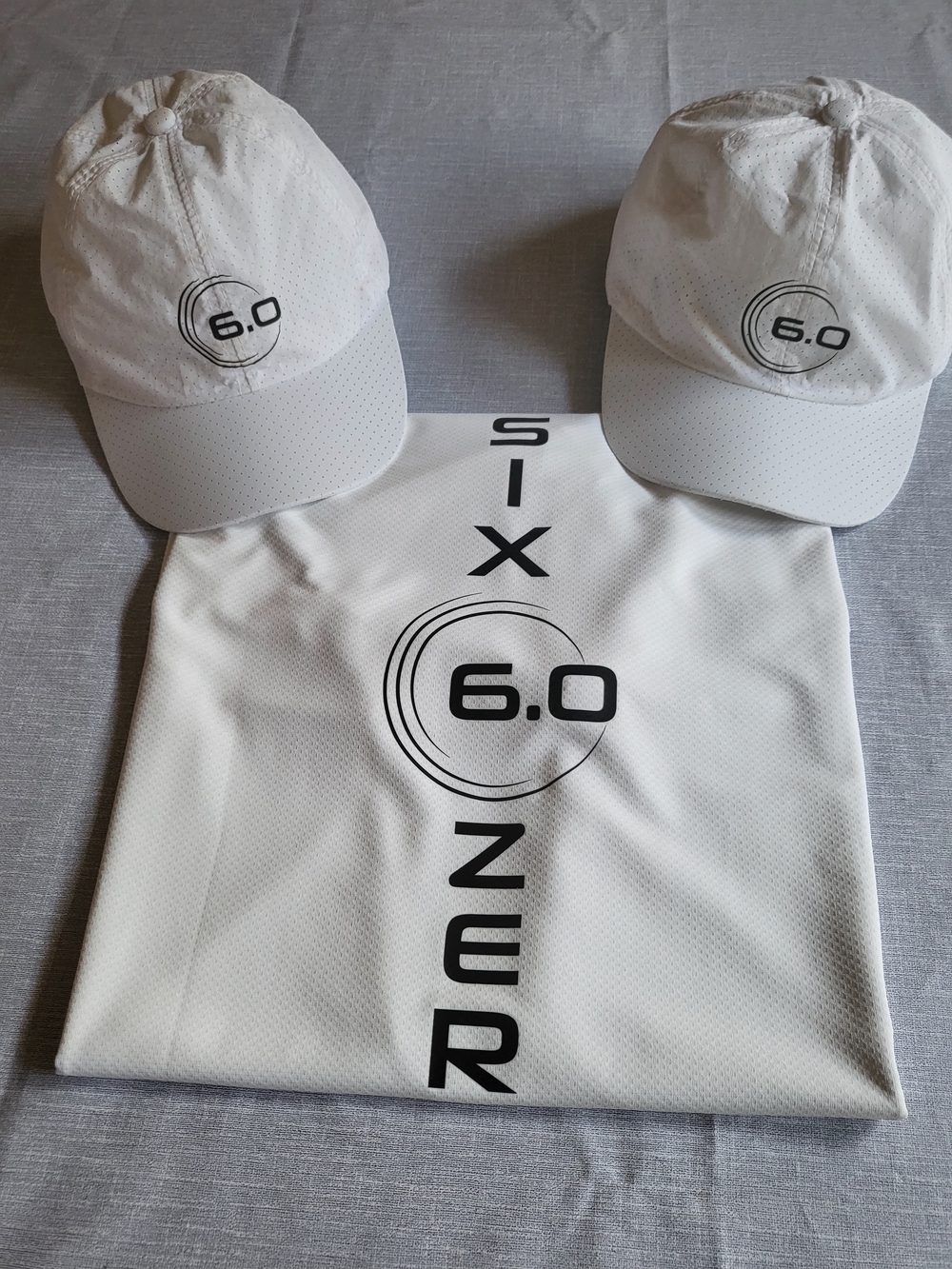 Six Zero 6.0 Performance Pickleball Shirt + Matching Caps